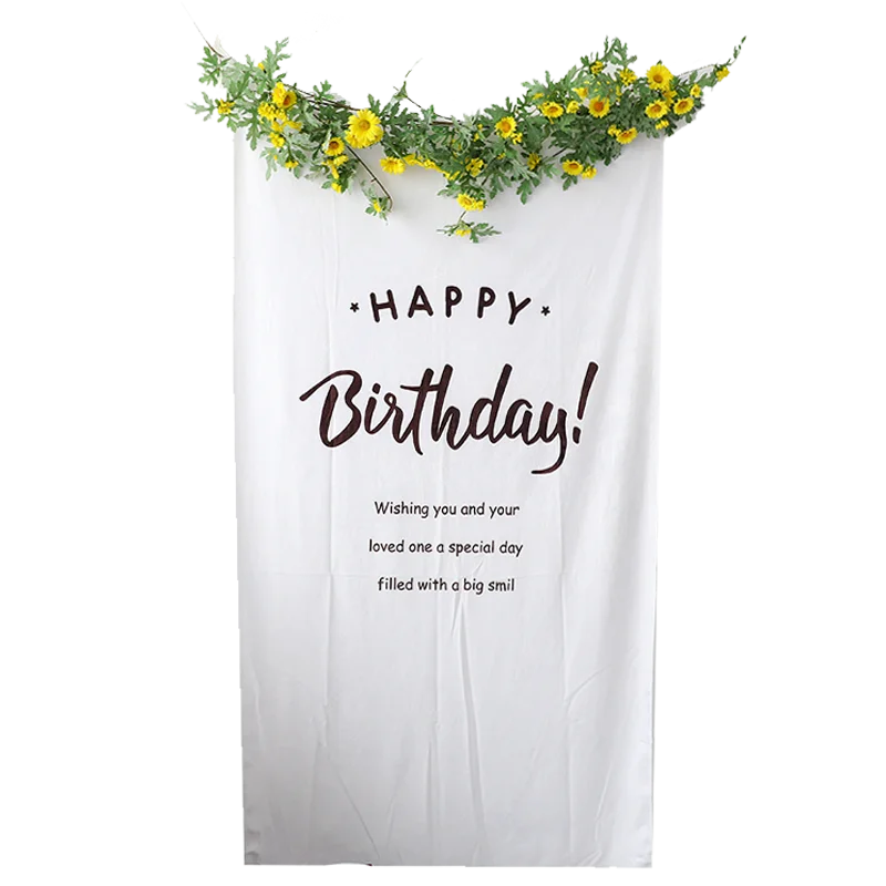 Ins Korea Hanging Cloth Birthday Poster Baby One Year Old Photo Background  Cloth Decoration Dress Up Party Supplies - Buy Hanging Cloth Birthday Poster ,Background Cloth Decoration,Dress Up Party Supplies Product on 