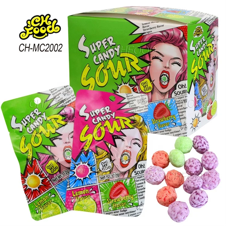 Wholesale Hot Selling Mix Fruit Flavor Super Sour Candy Sweets Halal Hard Candy