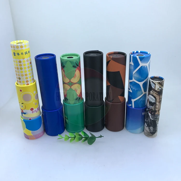 Упаковочная трубка на заказ, круглая бумага, картонная игрушка, калейдоскоп