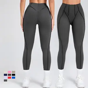 Three-dimensional Aesthetic Sports Yoga Long Pants Breathable Versatile Stretch Quick Dry Gym Slim Yoga Leggings for Women