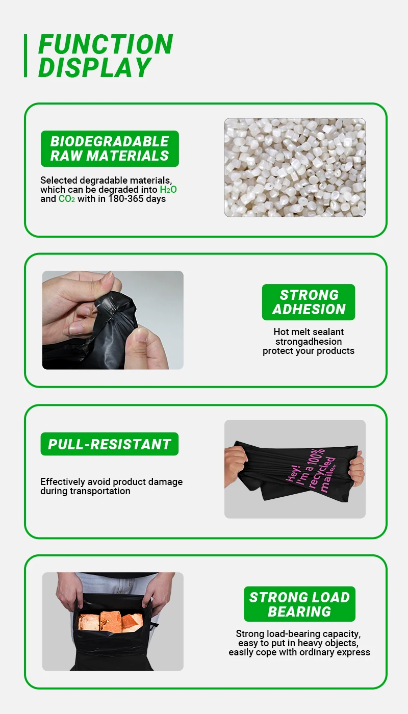 Eco Friendly Custom Printed Biodegradable Compostable Cornstarch