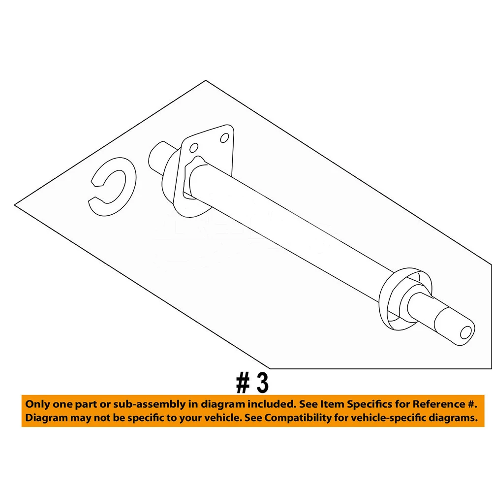 CT4Z3A329A CT433K183AA Auto Transmission Shaft — 3