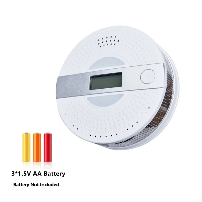 Independent Home Security 2 in 1 Combine CO Smoke Alarm Fire Smoke Detector and Carbon Monoxide Detector
