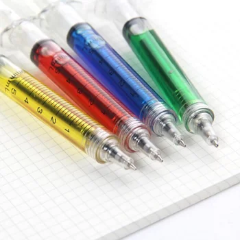 Promotional Student Supplies Syringe Creative Plastic Ball Pen Cute Kids Pen