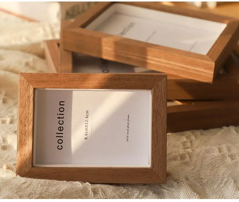 Factory Wholesale Custom Size Ecofriendly Solid Wood Photo Frame Photo Art Wall Picture Frame