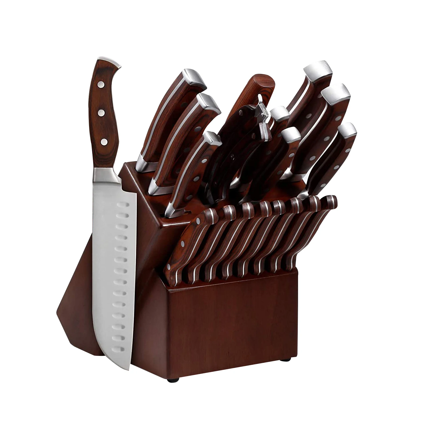 Emeril 2 Piece Knife Set 5 Santoku 3.5 Paring Knife Forged Steel