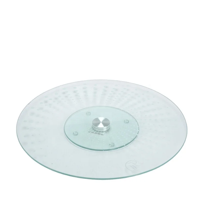 13.5 inch clear glass plate dinner round glass plate for food fruit