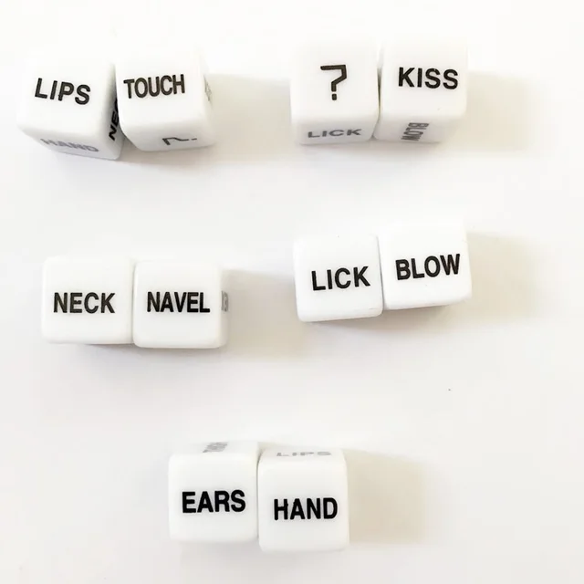 Acrylic 16mm Glow Sex Game Dice Toys Valentine's Day Date Night Gifts Fun Auxiliary Dice for Couples
