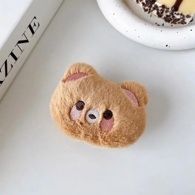 Stock factory price cartoon anime plush foldable phone holder stand mobile phone grip stock factory