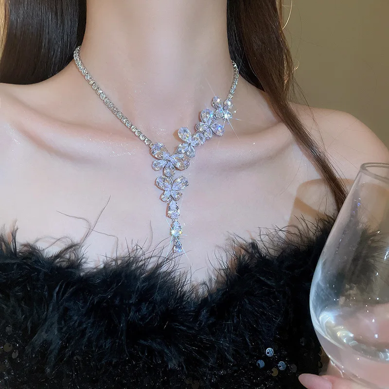 Elegant 925 Silver Butterfly Jewelry Set