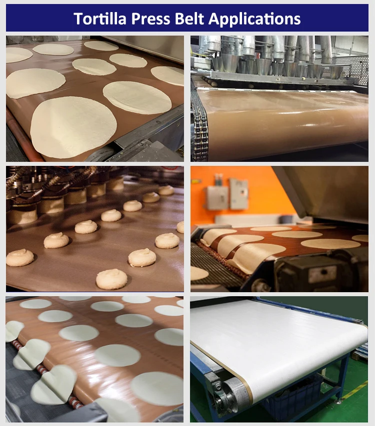 Tortilla press belts17