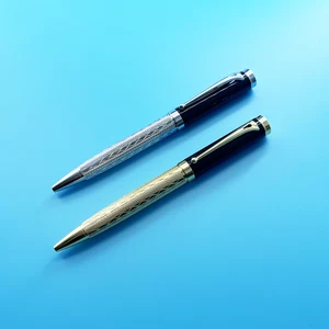 Company Promotional Cooperation Gift Luxury High Quality Executive Premium Gold Black Metal Ballpoint Pen with Custom Logo