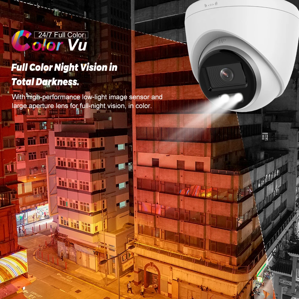 Anpviz 4mp Poe Ip Camera Full Color Camera Turret Outdoor F1.0 Largest ...