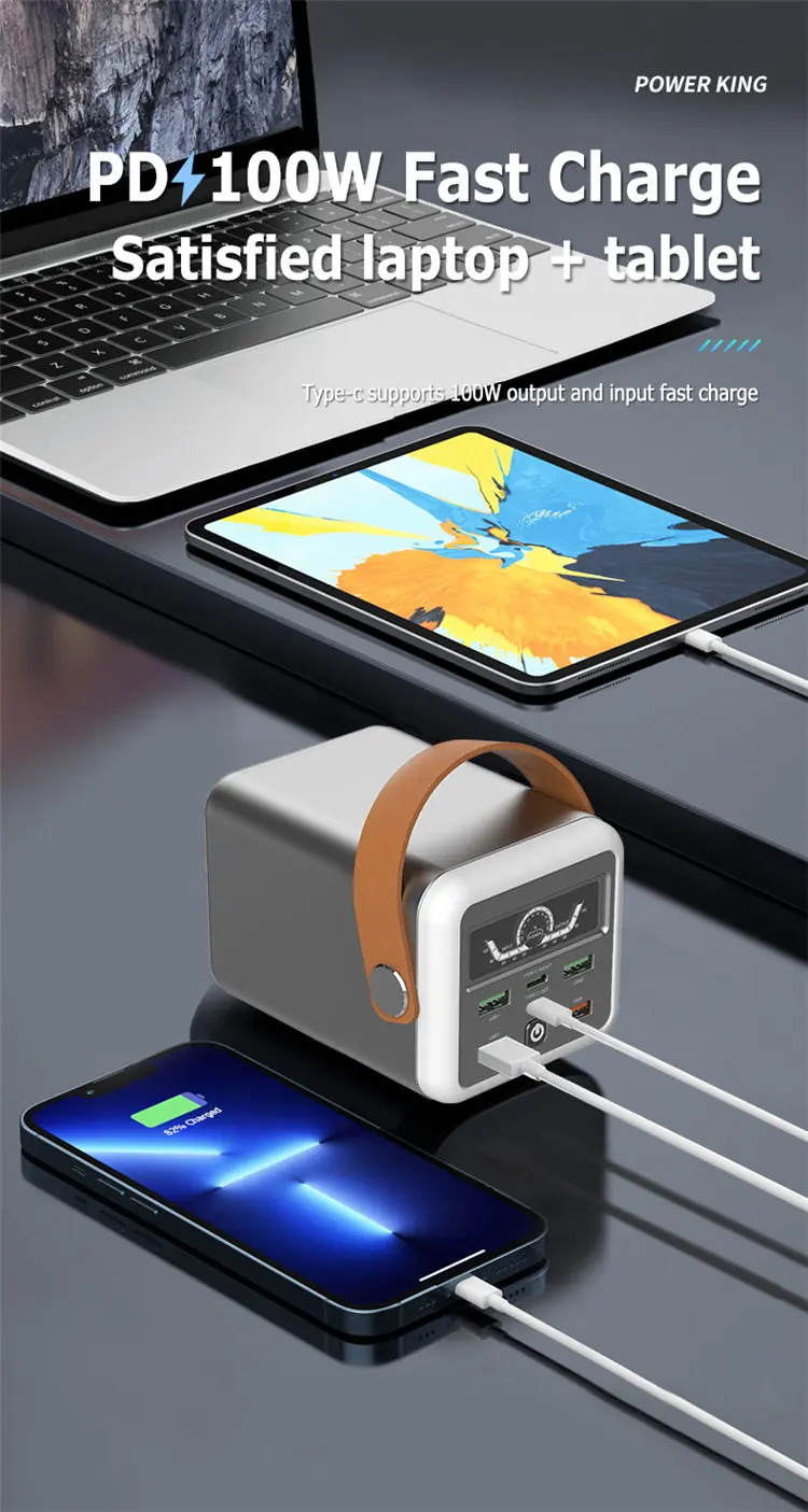 New 60000mah High Capacity Portable Powerbank 100w Pd 3.0 Fast Charging
