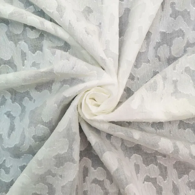 Summer cotton large jacquard cut fabric fashion for women's shirt skirt coat bed H25049