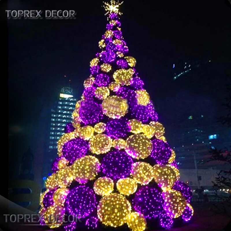 IP46 Waterproof White Xmas Tree with Lights Christmas Tree Decorations