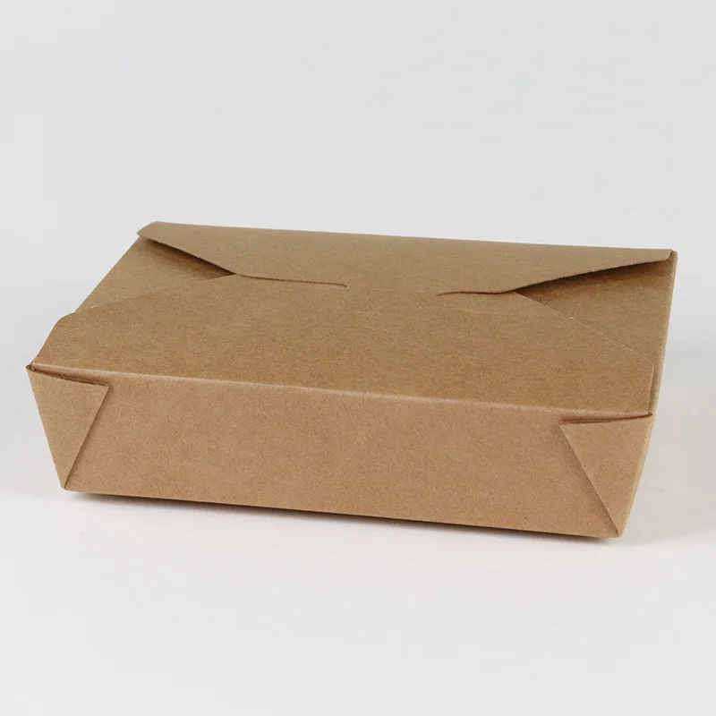 49oz Disposable Kraft Brown Paper Take Out Containers