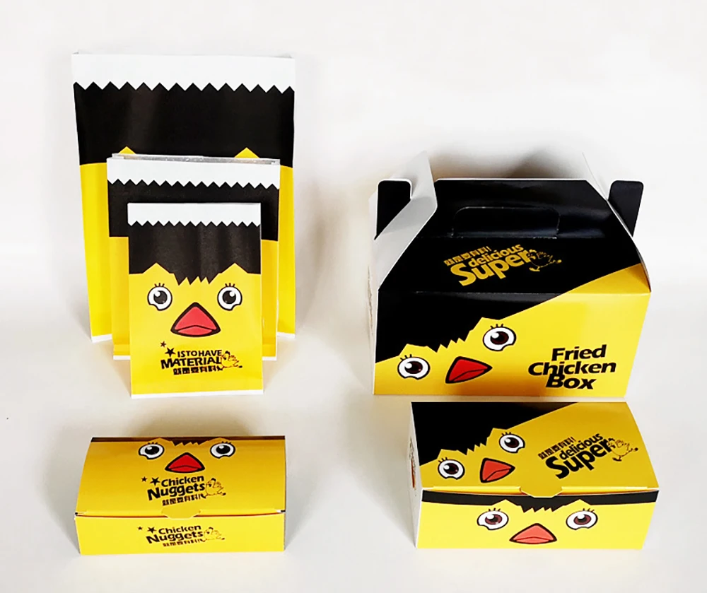 Factory Food Container Take Out Fast Food Paper Packaging Box Customize