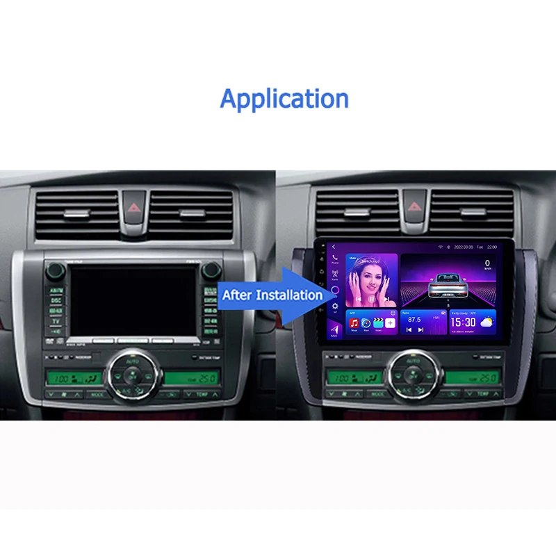 9 Inch T3l Android 11 For Toyota Allion 2007-2015 Hd Touchscreen Gps ...