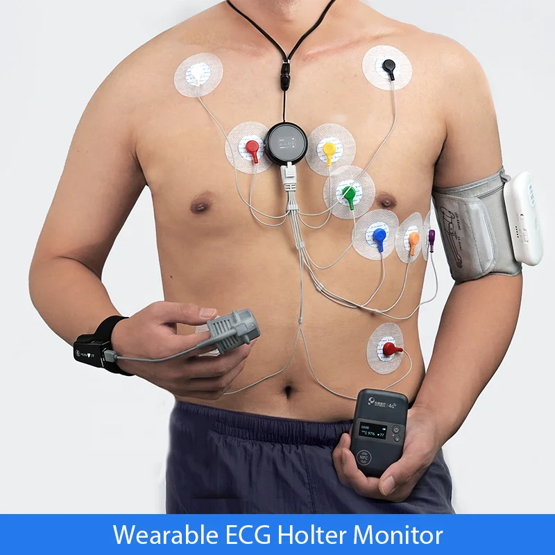 Lepu Newest Day Holter 24H Monitor Ecg for Medical Assistants Holter Ecg  Events Monitor for Heart