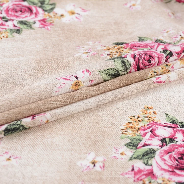 Горячая Распродажа, готовый цвет, опция, высокое качество, новый принт, 100% вискоза, вискоза, поплин с цветочным принтом, ткань для платья