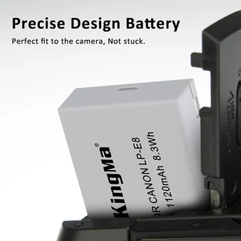 KingMa Rechargeable Lithium-ion Camera Battery LP-E8 LPE8 for Canon EOS 550D EOS 600D detail image