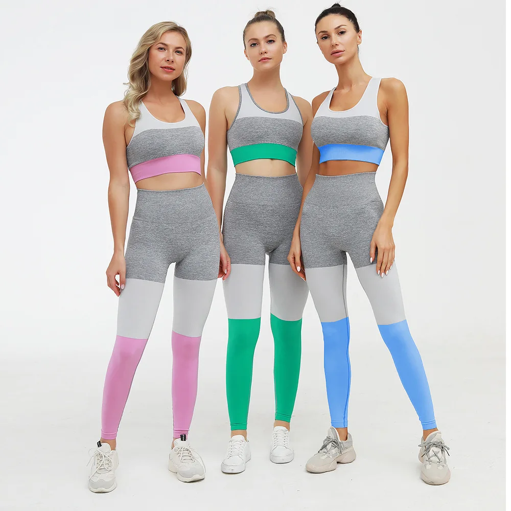 Panas Kualitas Tinggi Cepat Kering Perempuan Workout Pakaian Olahraga Pakaian Kebugaran Mulus Olahraga Yoga Celana Ketat Dan Olahraga Bra Set Buy Wanita Legging Set Yoga Legging Dengan Logo Kustom Legging Product On