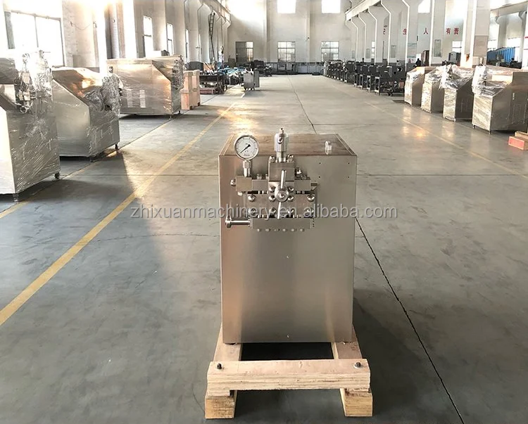 2000L/H Handled Milk Homogenizer High Pressure Milk Juice Homogenizer Machine Two Piston Honey Milk Homogenizer