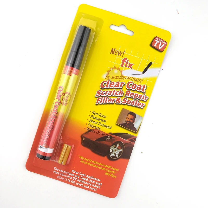 Blister Card Packing  Fix It Pro Clear Car Scratch Repair Remover Pen