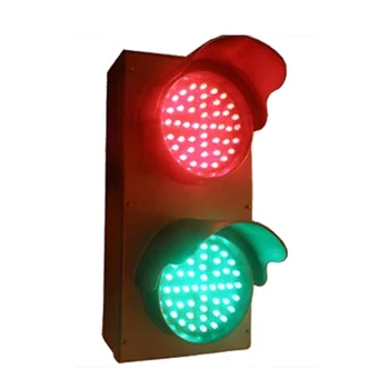 Traffic signal led lights Aluminum housing 100mm LED red green traffic light FAMA TRAFFIC