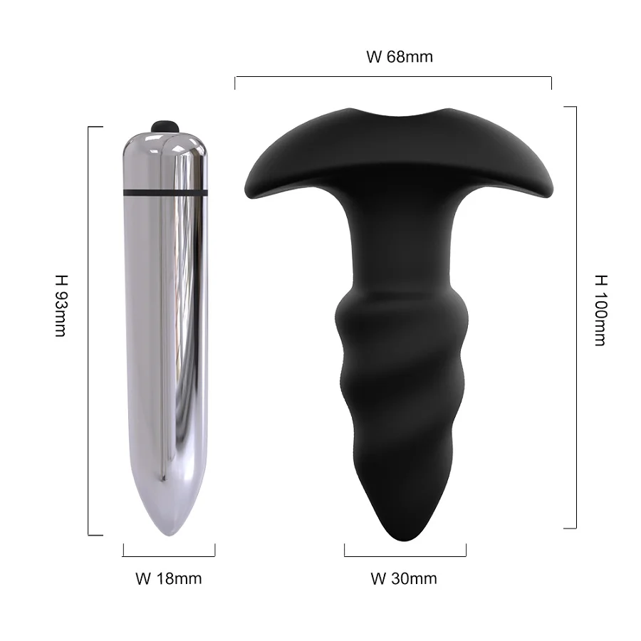 7-Speed Spiral Male Prostate Massager Anal Butt Plug Vibrator Sex Toys for Men Anal Masturbator for Women 7-Speed Spiral Male Prostate Massager Anal Butt Plug Vibrator Sex Toys for Men Anal Masturbator for Women