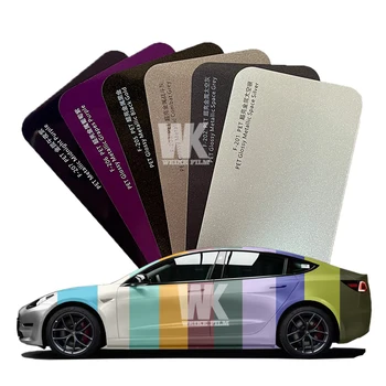 Factory Wholesale Custom PVC Auto Color Change Film PET Metal Paint Series Automotive Decorative Vinyl Wrap for Body Protection