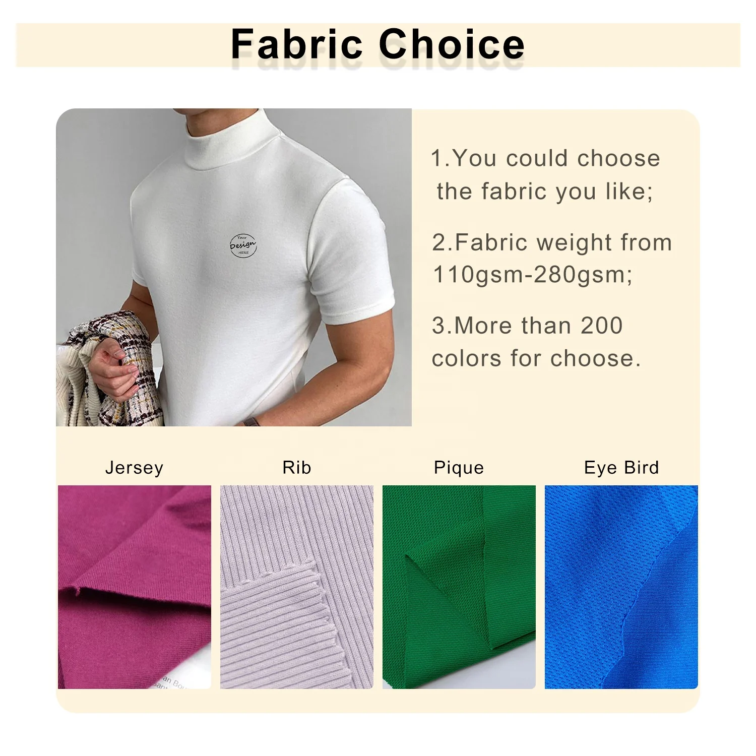 JL0529C Wholesale Mock Neck T Shirt Short Sleeve Tight Fitting T Shirts High Elasticity High Neck T-Shirt for Men