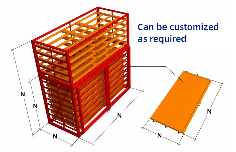 Standard Horizontal Sheet Storage Rack System Metal Sheet Rack Vertical