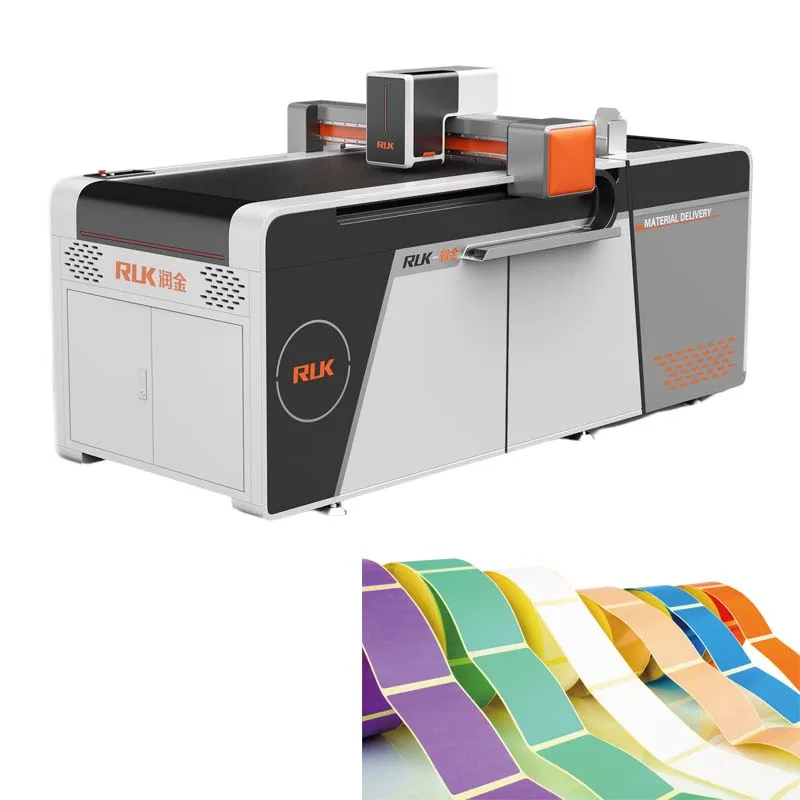 RUK Control Cutting Machine Custom Ticket Cutting Machine Oscillating Blade Flatbed Cutter