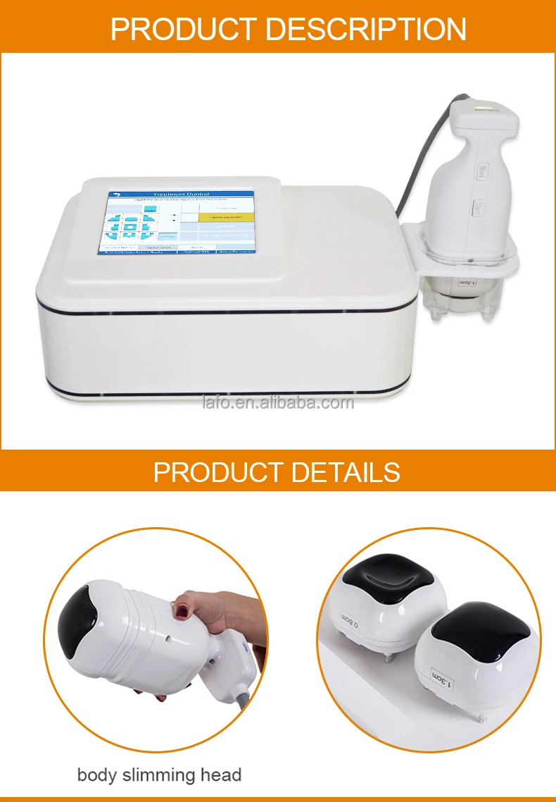 Hottest portable Lipo sonic wrinkle removal body lifting machine with 5 replacement treating heads for choose