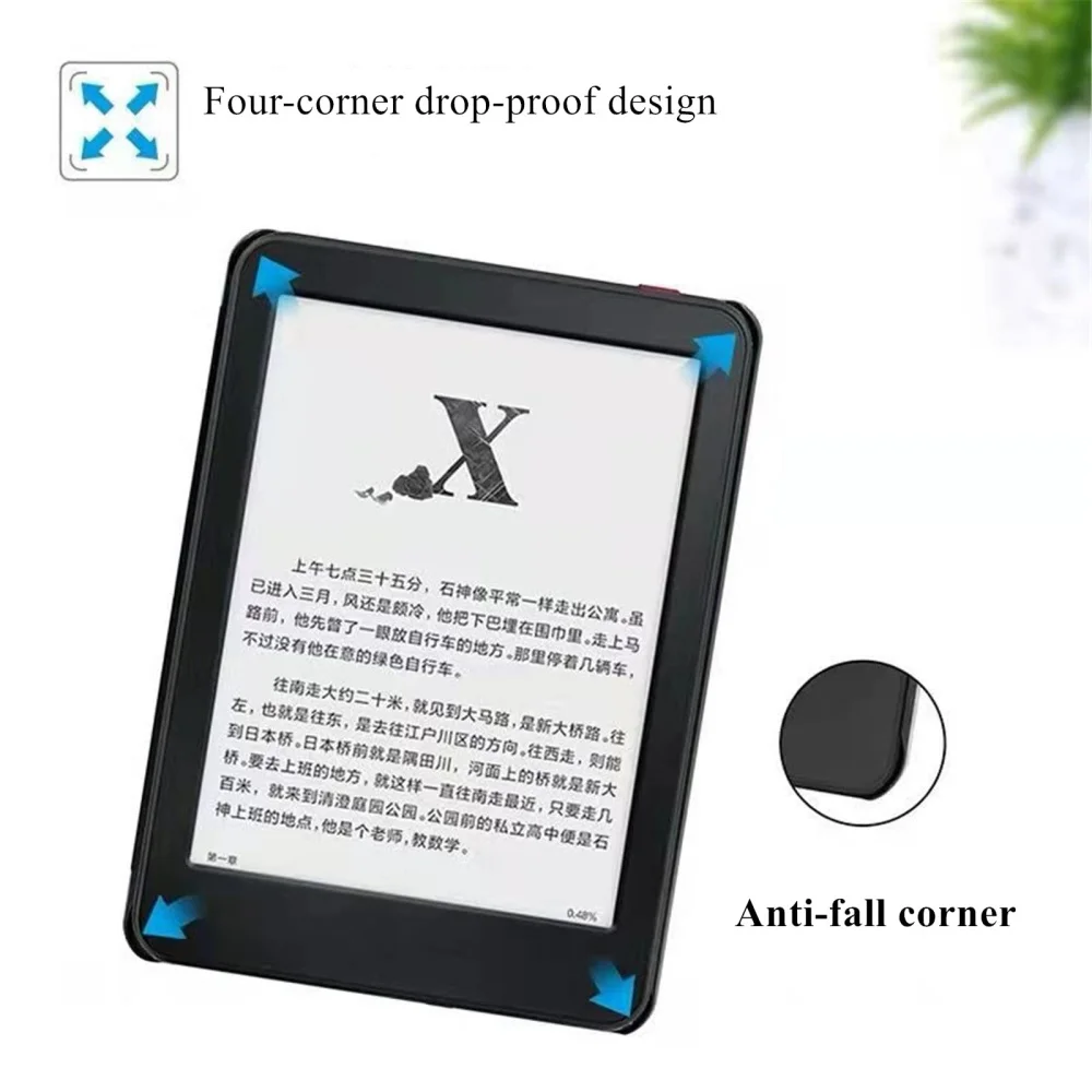 product solid color case only for kindle voyage released in 2014 cross texture protective case automatic wake sleep function laudtec-6