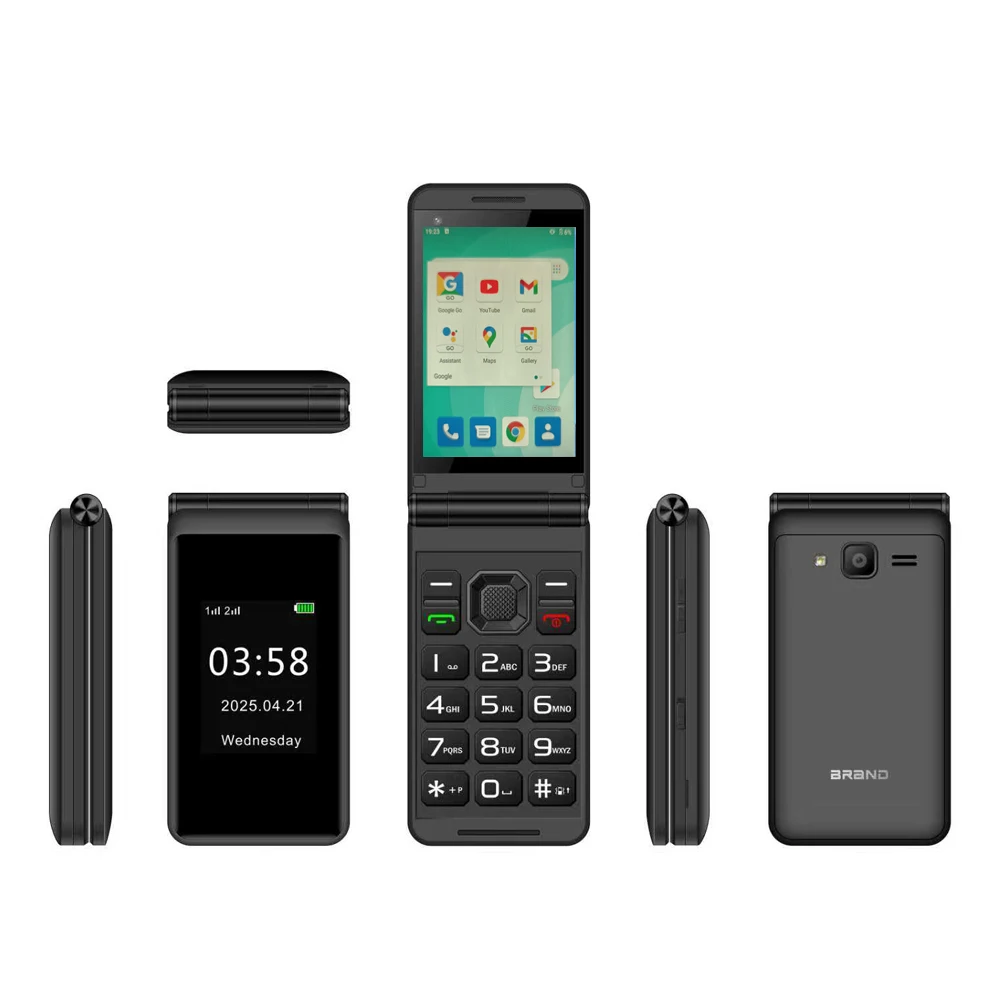 TouchFlip – 4G Flipfoon Met 2,8-inch Touchscreen, SOS-knop, Geschikt Voor Hoortoestellen, Inclusief WhatsApp