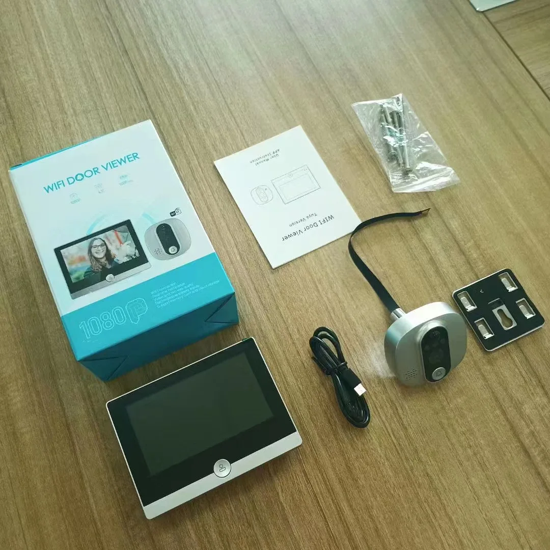 Two-way Intercom Digital Door Camera Wide Angle Lens 2mp 1080P Security ...