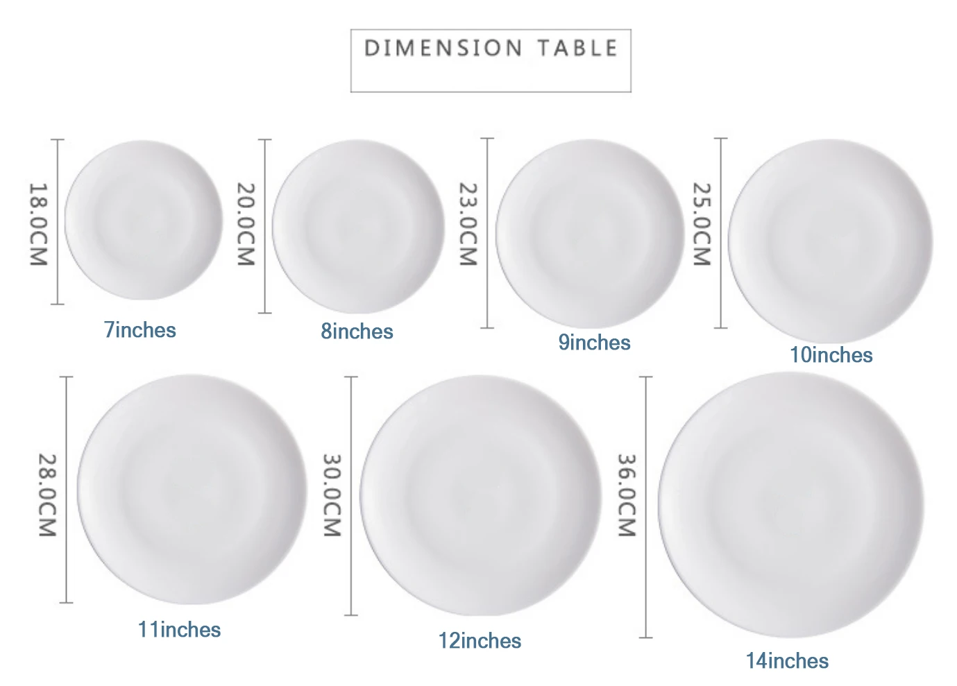 Custom Customizable Logo Luxury White Porcelain Dinner Plates Set Round ...