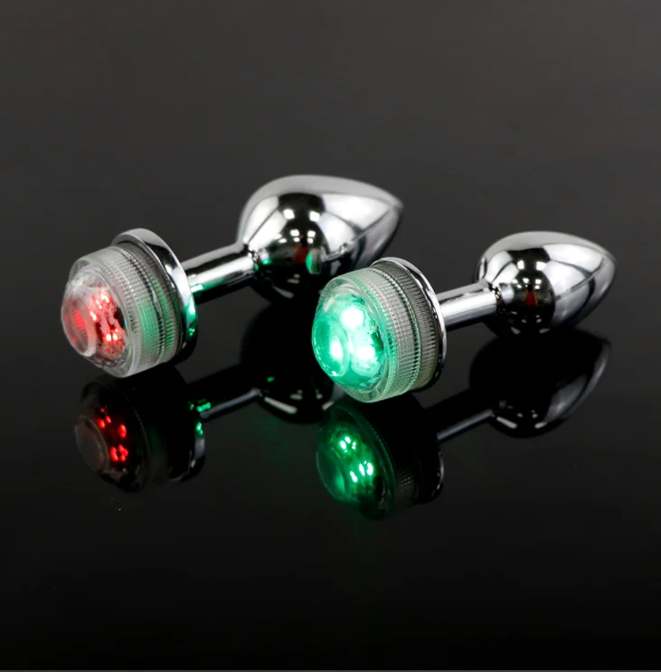 Hot Sale No Vibrate Luminous Wireless Change Colors Shiny Ass Anal Dilatation Metal Sex Toys Light up Butt Stopper LED Anal Plug Hot Sale No Vibrate Luminous Wireless Change Colors Shiny Ass Anal Dilatation Metal Sex Toys Light up Butt Stopper LED Anal Plug