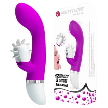 Baile rotating electric Yin licking tongue sucking device Yin licking device silicone rotating frequency conversion sex toys