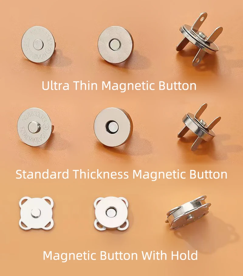 New Design Eyelet Snap Button Magnet Decorative Magnetic Buttons for Book
