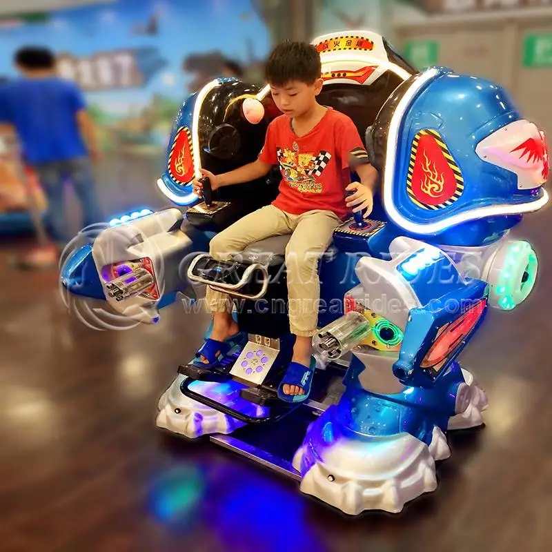 Coin Operated Remote Control Battery Battle king Toy Robot With Fighting Mode Iron Man Walking Robot for Sale
