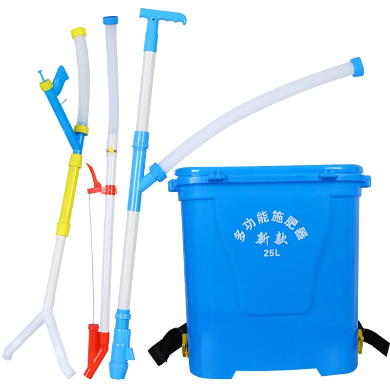 Farm Agricultural Mochila Fertilizadora De Dos Tubos Manual Applicator Backpack Liquid Fertilizer Spreader