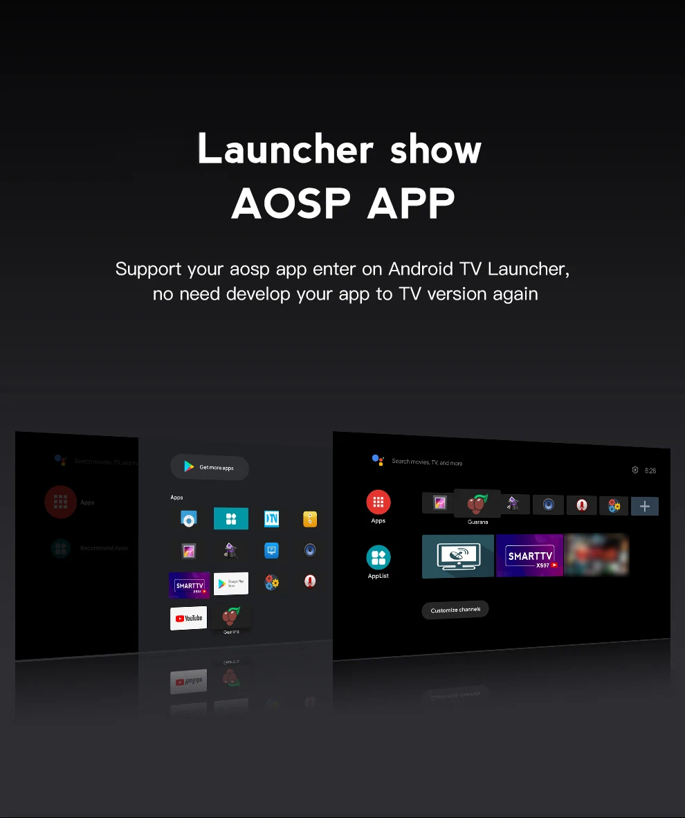 Custom Private Label Android 10 Allwinner H313 XS97 ATV 2GB+16GB TV TV Box with Mail-G31 GPU Set Top Box