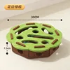 30cm diameter, round, lace-trimmed, hole-in-the-box style.