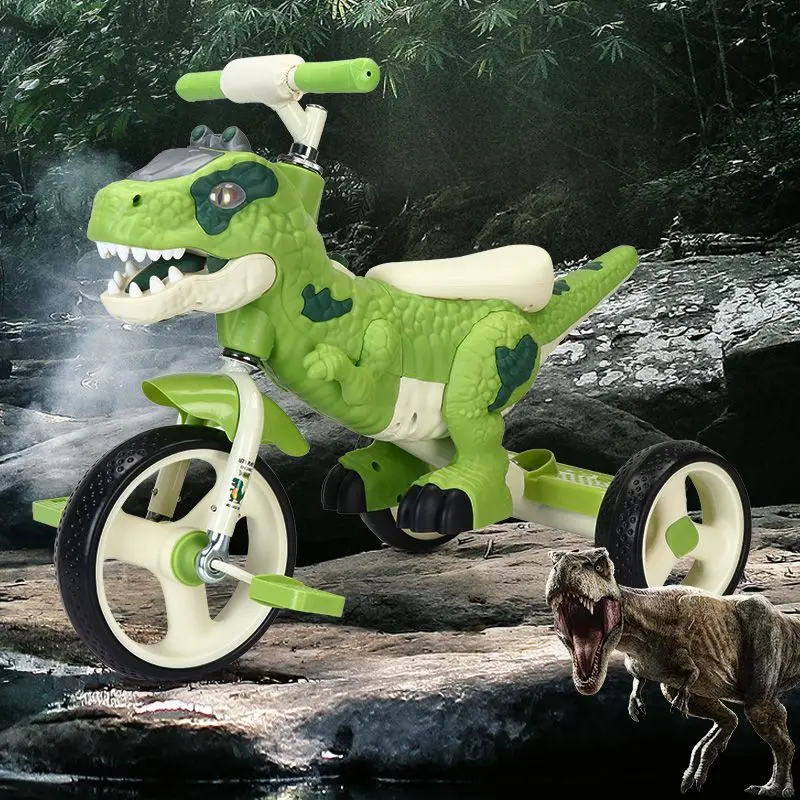 2024 New Model Dinosaur Tricycle Three Wheel Baby Scooter 2-6 Year Old ...