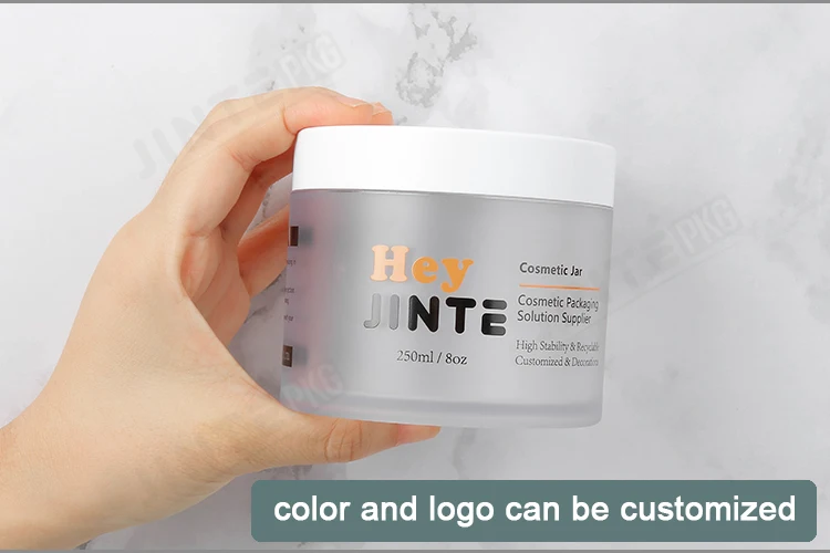 Custom Color Empty Body Scrub Jars 1oz 2oz 3oz 4oz 5oz 8oz Cosmetic Plastic Jars With Lid For