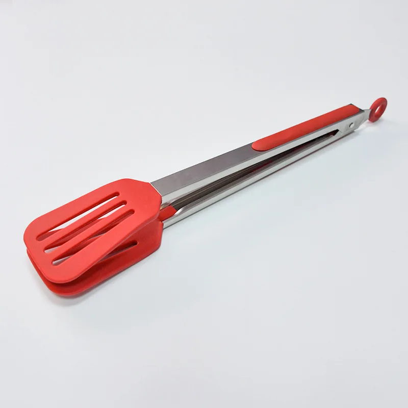 OEM ODM 12 Inch Silicone and Stainless Steel Turners Wholesale Buffet Food Tongs Dim Sum Clips BBQ Tools Steak Bread Tongs supplier